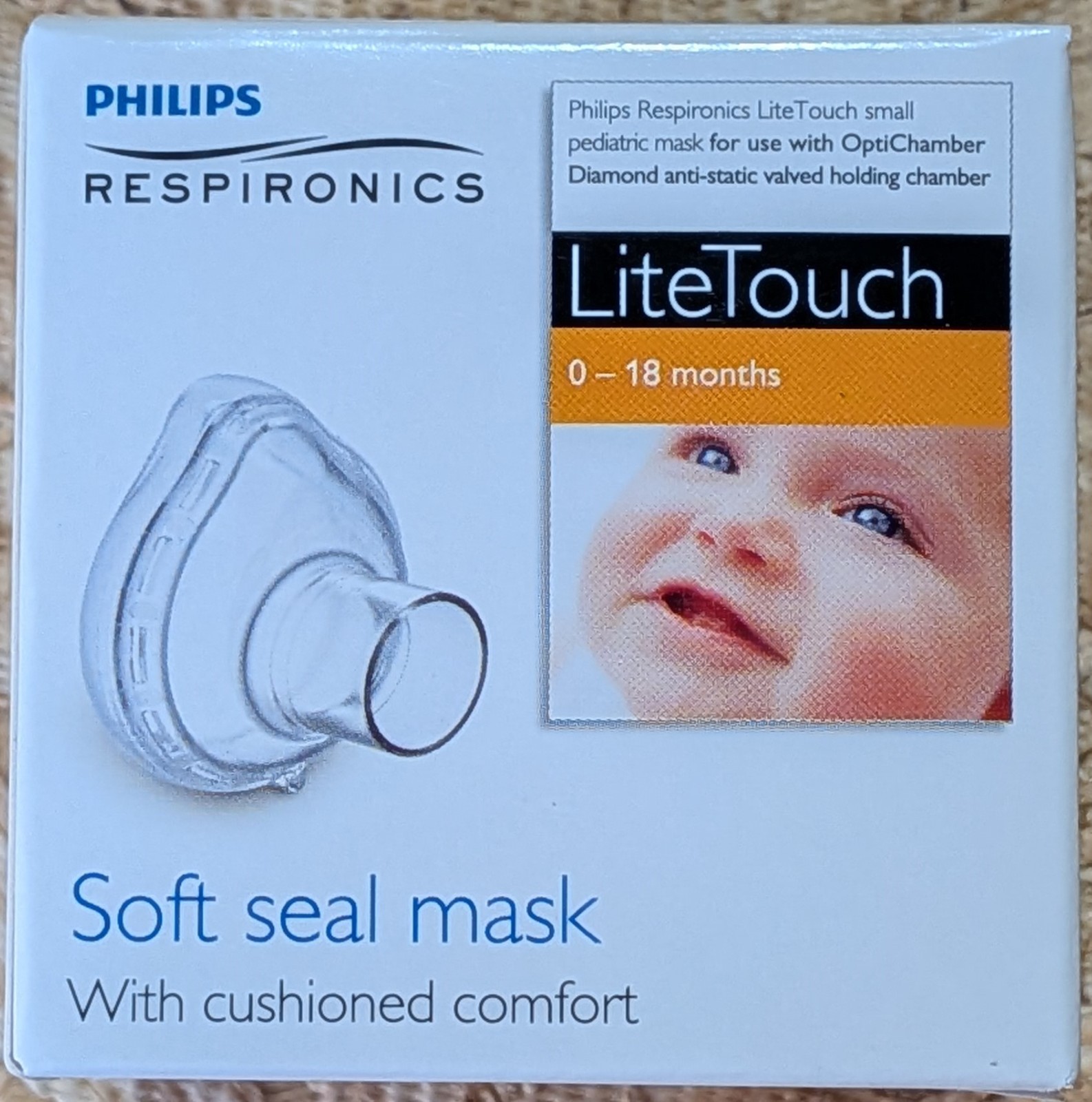 Philips Respironics 1082714 LiteTouch Mask for OptiChamber 0-18months