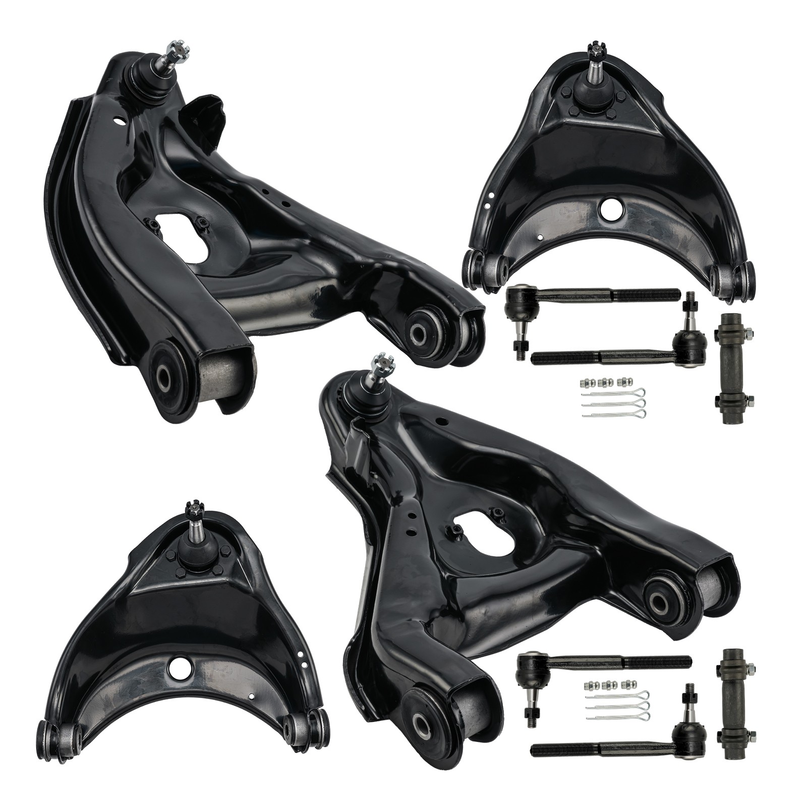 10Pcs Complete Front Suspension Kit For 88-99 Chevy GMC C1500 88-00 Chevy C2500