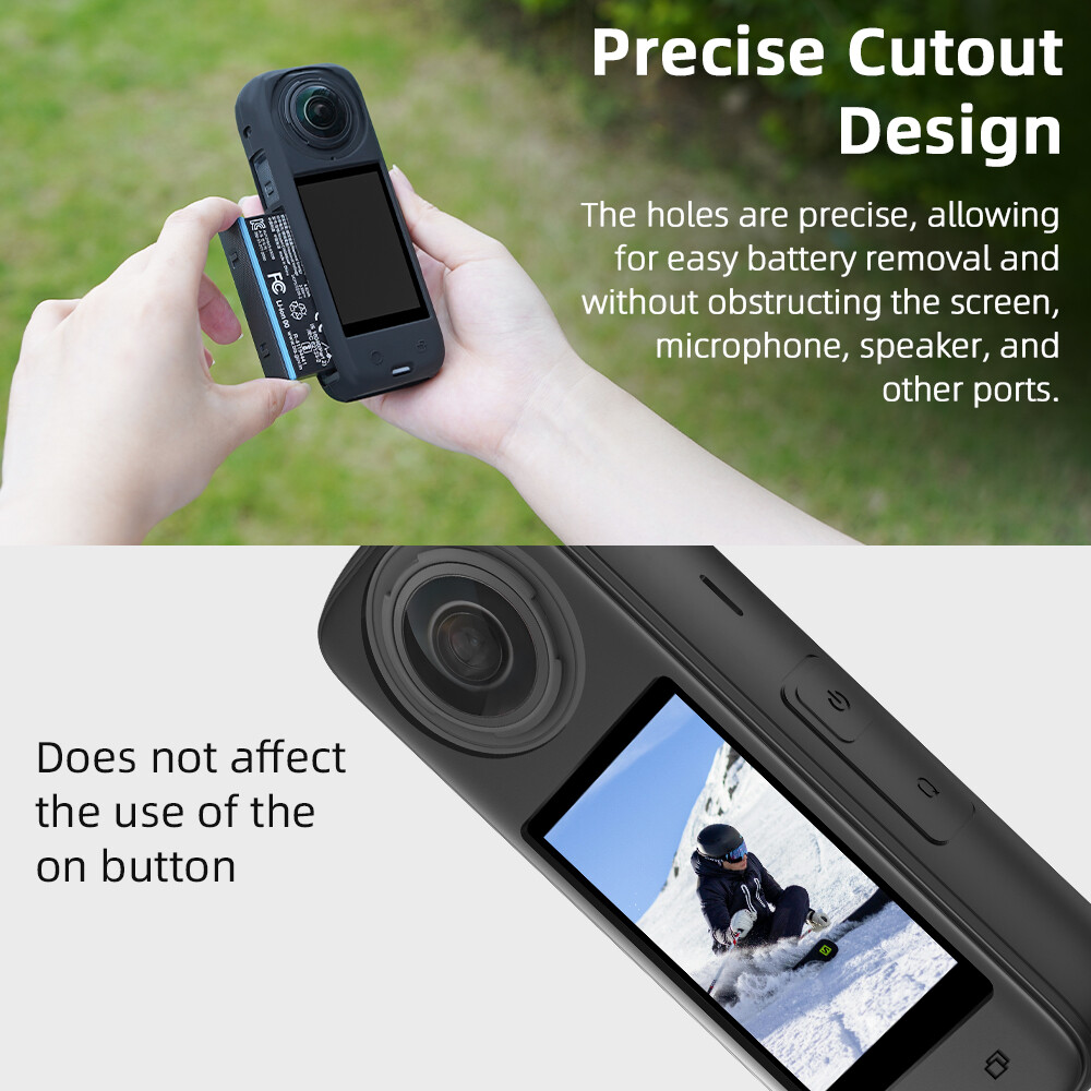 Camera Body Drop and Scratch Protection Silicone Case Accessory For Insta360 X4
