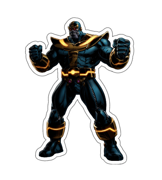 8x6cm 6pcs Thanos Vinyl Stickers Laptop Mobile Phone Books Waterproof
