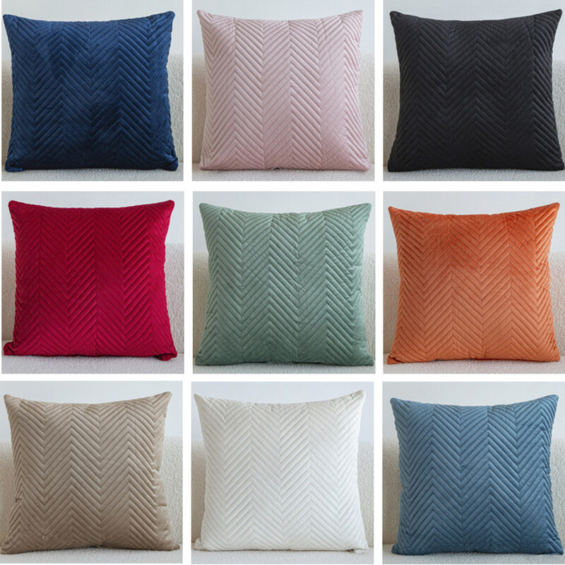 Home Decorative Pillowslip Pillowcase Cushion Cover Pillow Cover Velvet 45x45CM▱