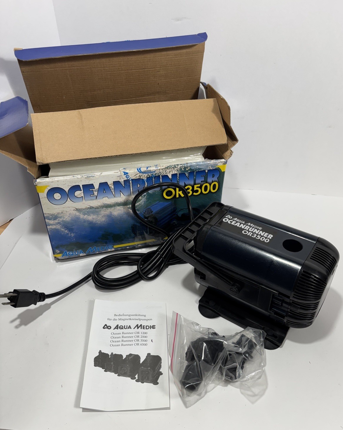 Aqua Medic Ocean Runner OR3500 Pump EVERYTHING OR 3500 NEW