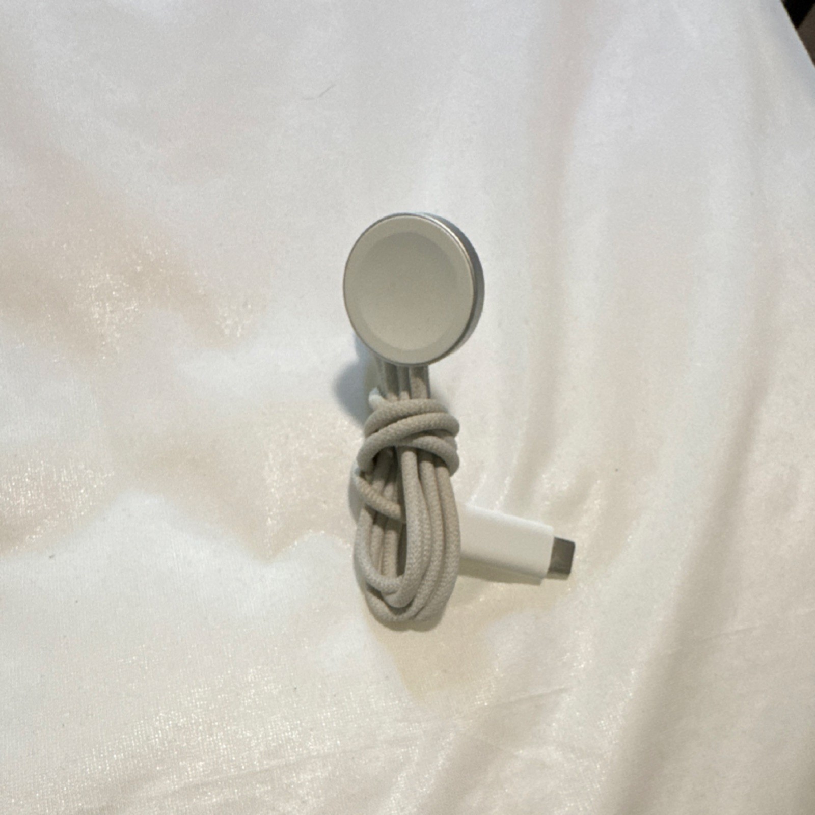 Apple Braided Magnetic USB-C Charger Cable White for Watch Series 7 8 9