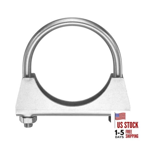 U Bolt Muffler Exhaust Clamp/2.48" 304 Stainless Steel U-Bolt Clamps 63mm