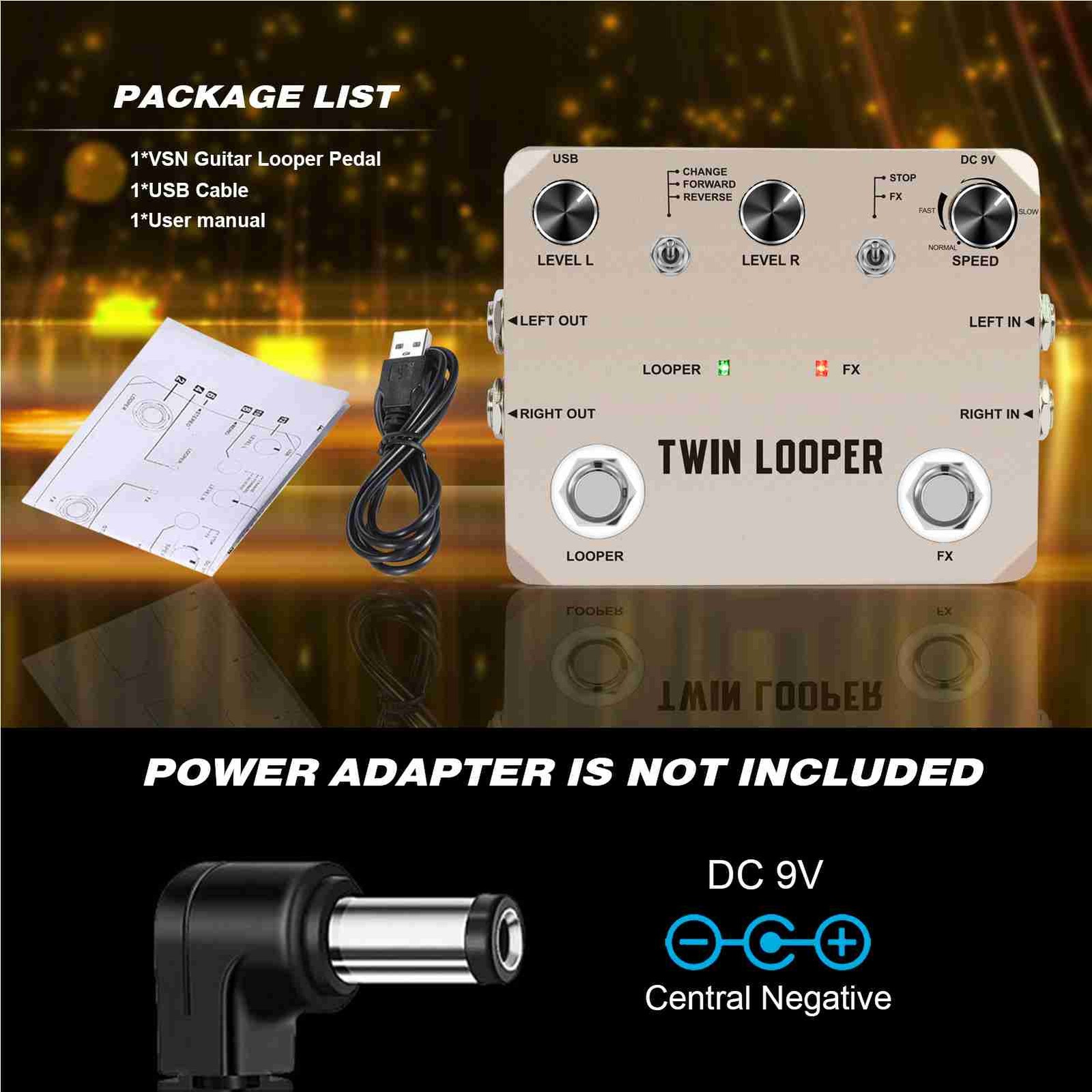 Guitar Looper Pedal High‑Quality Audio Capture Multi‑Function Looping Tool