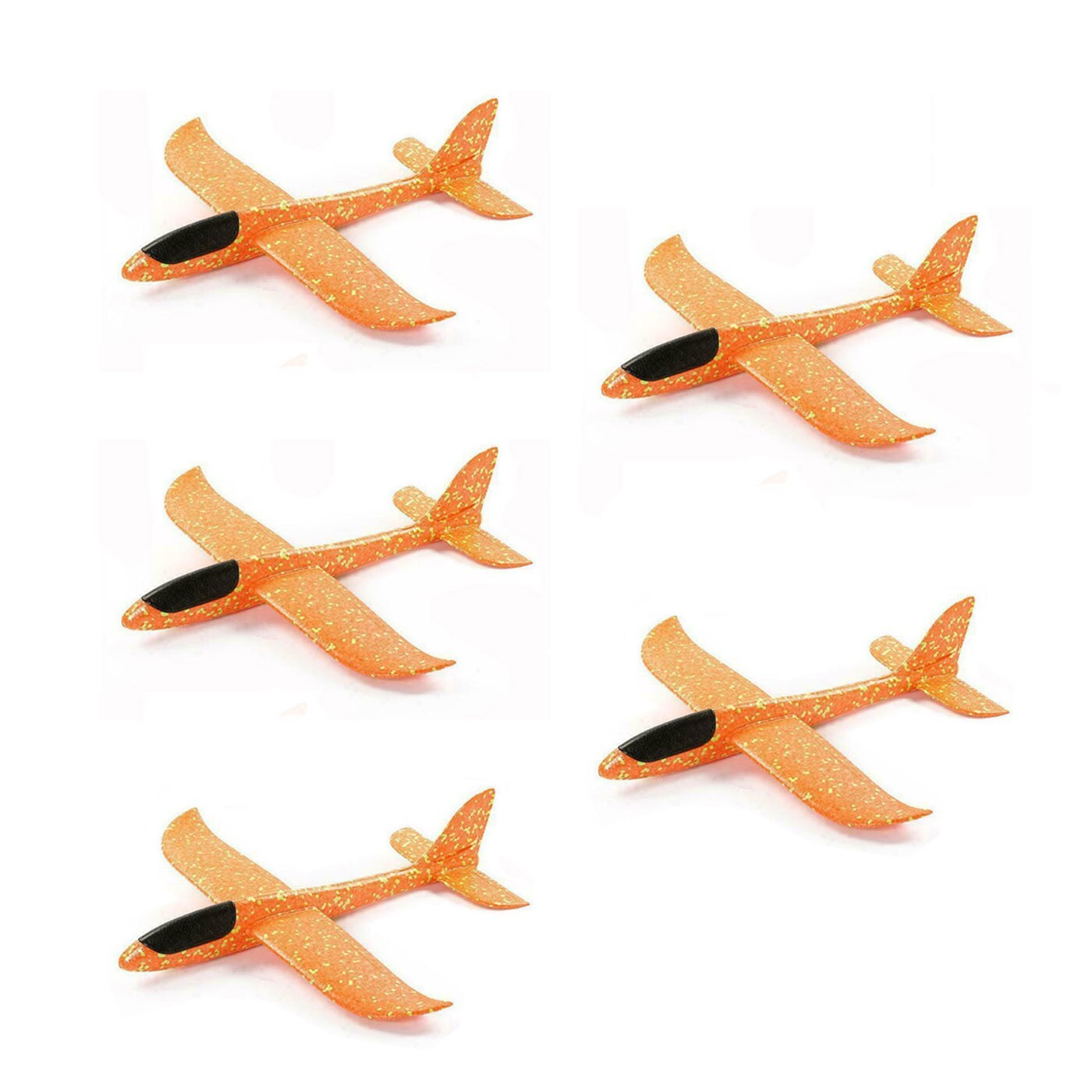 Fits For 5 Airplane Toys, 19" Large Throwing Gilded Foam Plane, Best Flying Toys