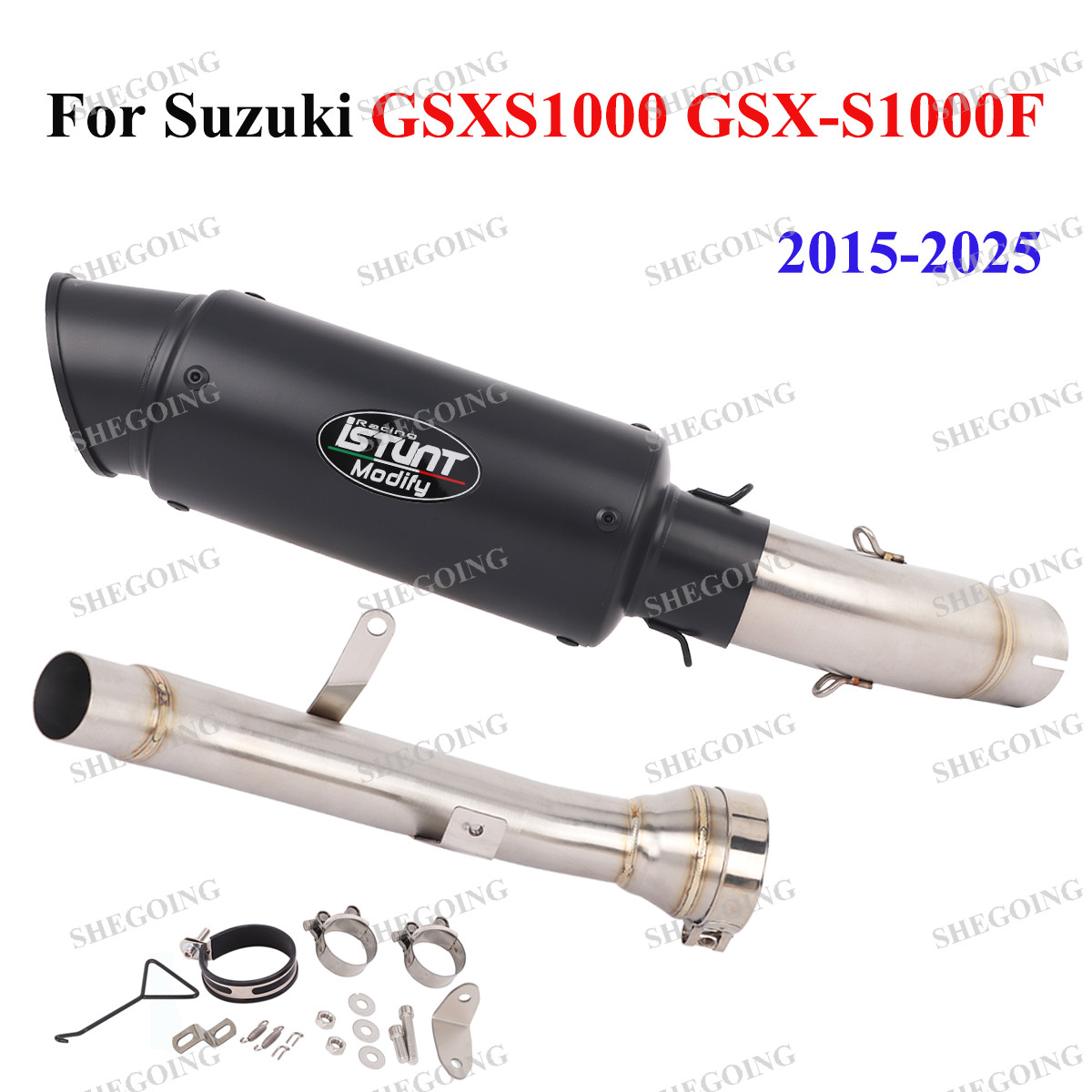 For Suzuki GSXS1000 2015-2025 Motorcycle Exhaust Muffler Escape System Slip On