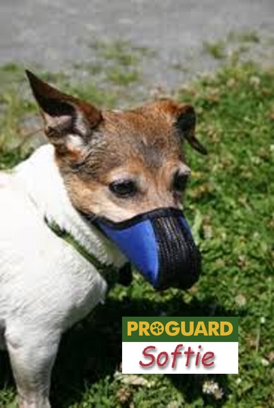 SOFTIE COMFORT DOG MUZZLE ProGuard STRONG Nylon Mesh Quick-Fit,Adjustable,Safer