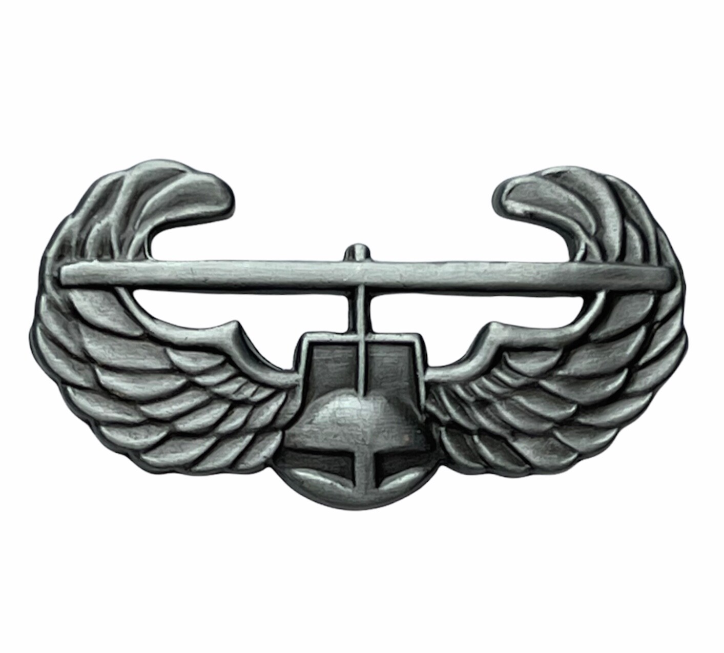 Air Assault Antique Silver Color Wings 1 1/4 inch pin EEH14752an F6D11M
