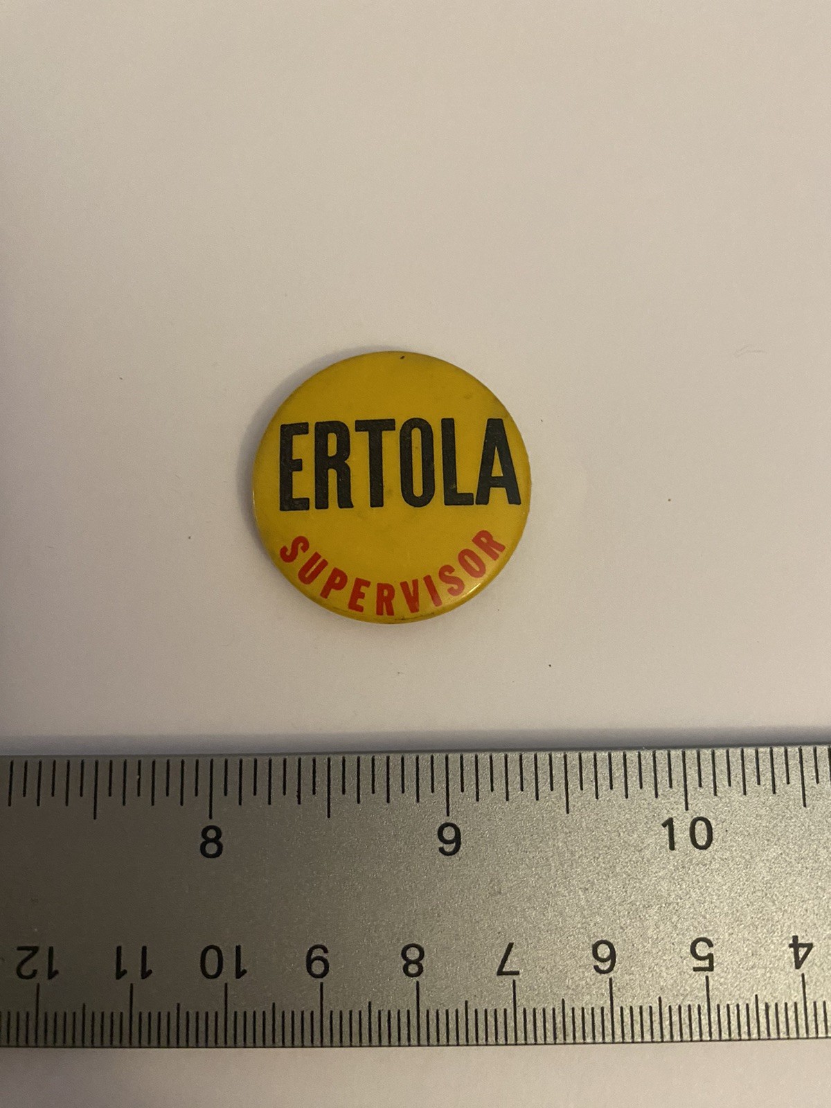 Ertola Supervisor Pin Back Button P154