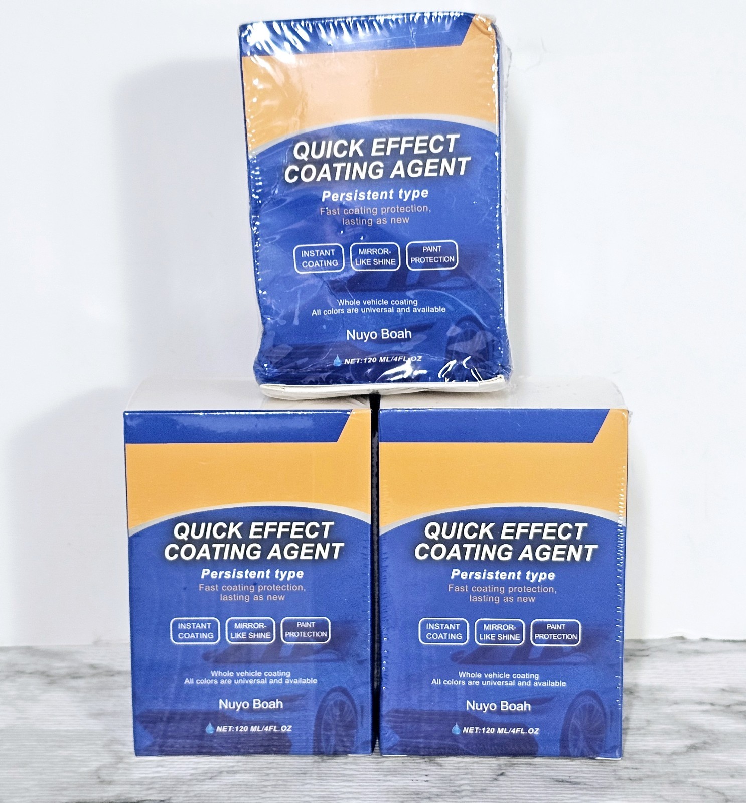 Quick Effect Car Coating Agent Lot Of 3 New Old Stock EXPIRATION 2008