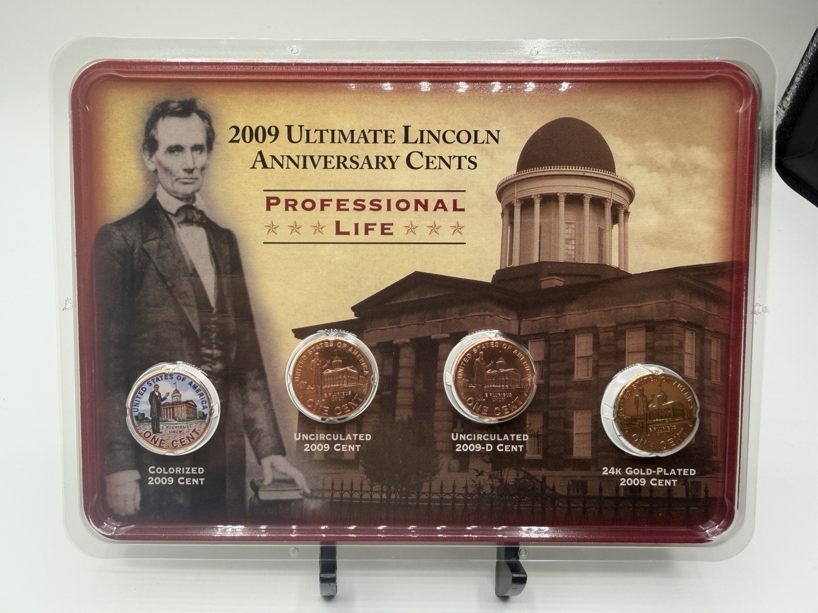 2009 Ultimate Lincoln Anniversary Cents Professional Life 4 Coin Set