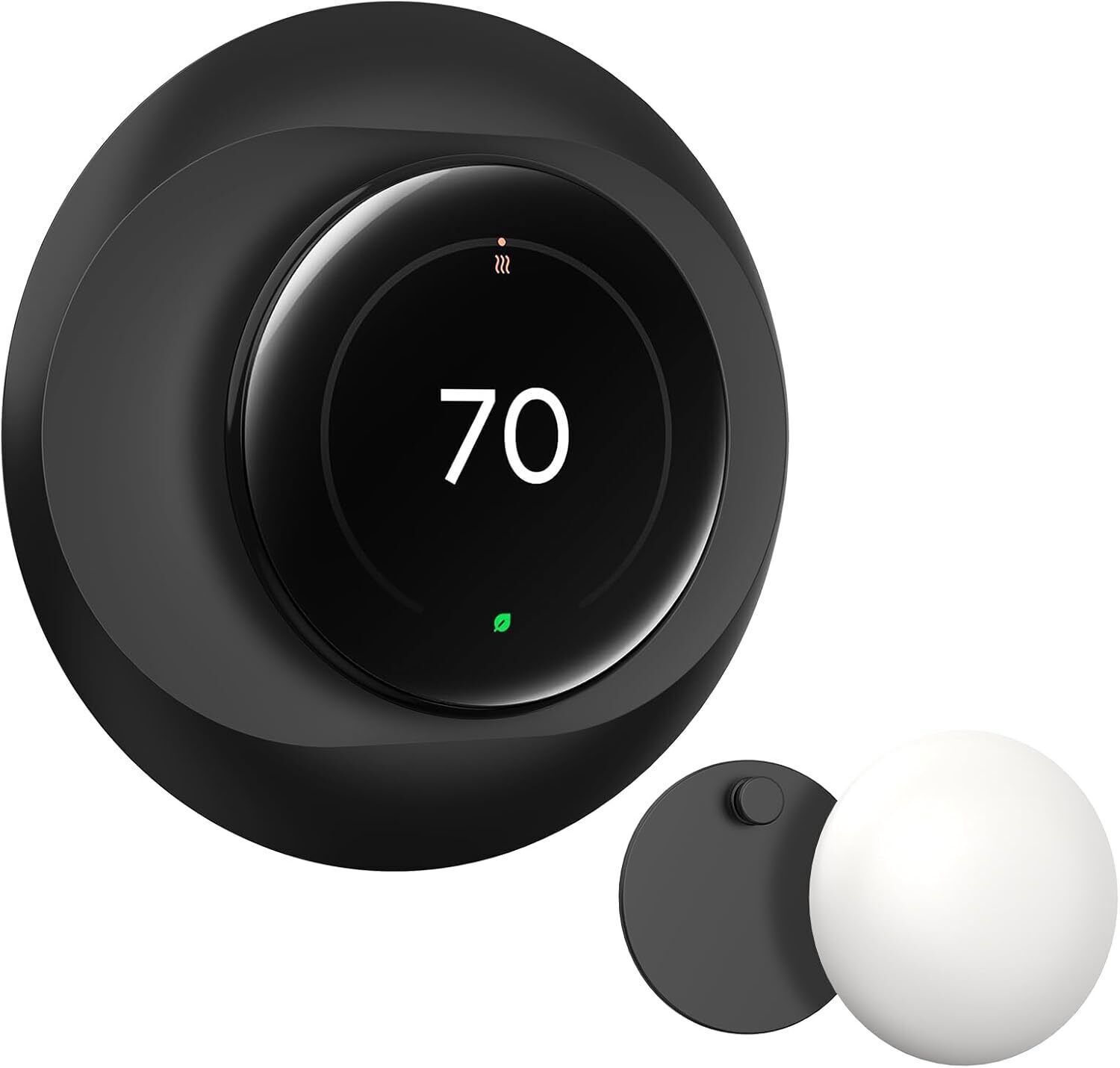 Wall Plate Cover for Google Nest Learning Thermostat (4th Gen) w Sensor Holder