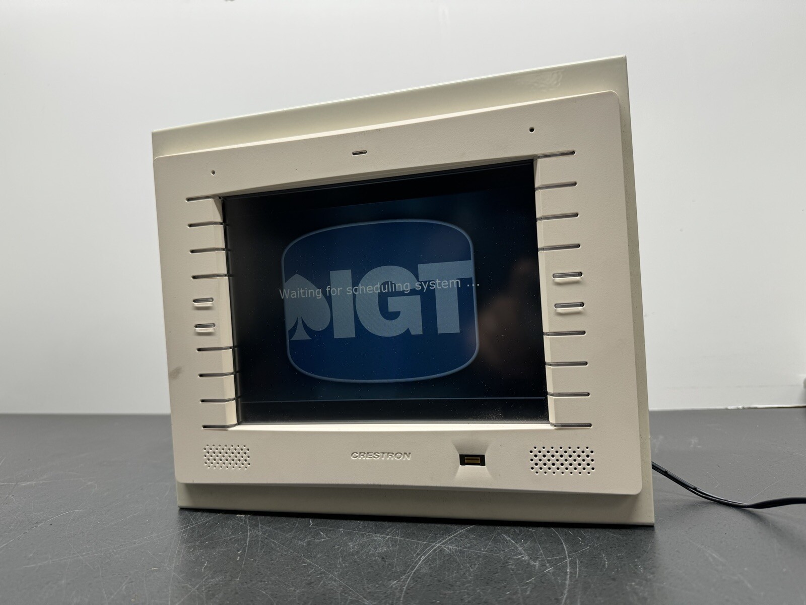 CRESTRON TPMC-8L (WHITE) TOUCH PANEL Working Condition (no Ac Adapter).    G-31