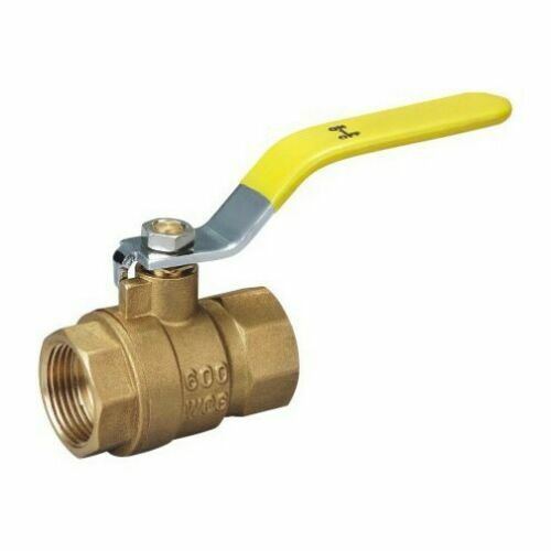 3/8" Female Full Port 600WOG NPT Brass Ball Valve FIP Threaded IPS