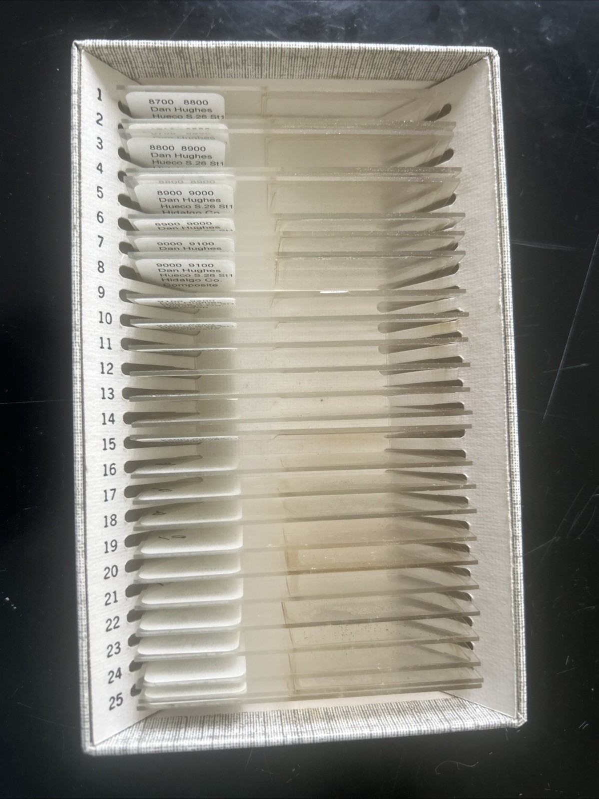 26 New Mexico Microscope Slides