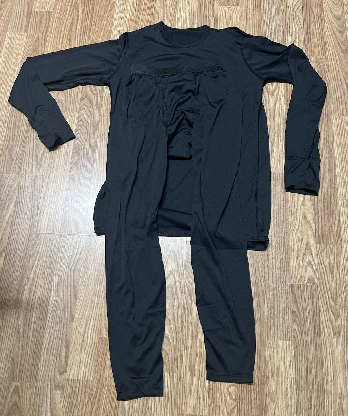 USGI Black silky set Size Large regular Used