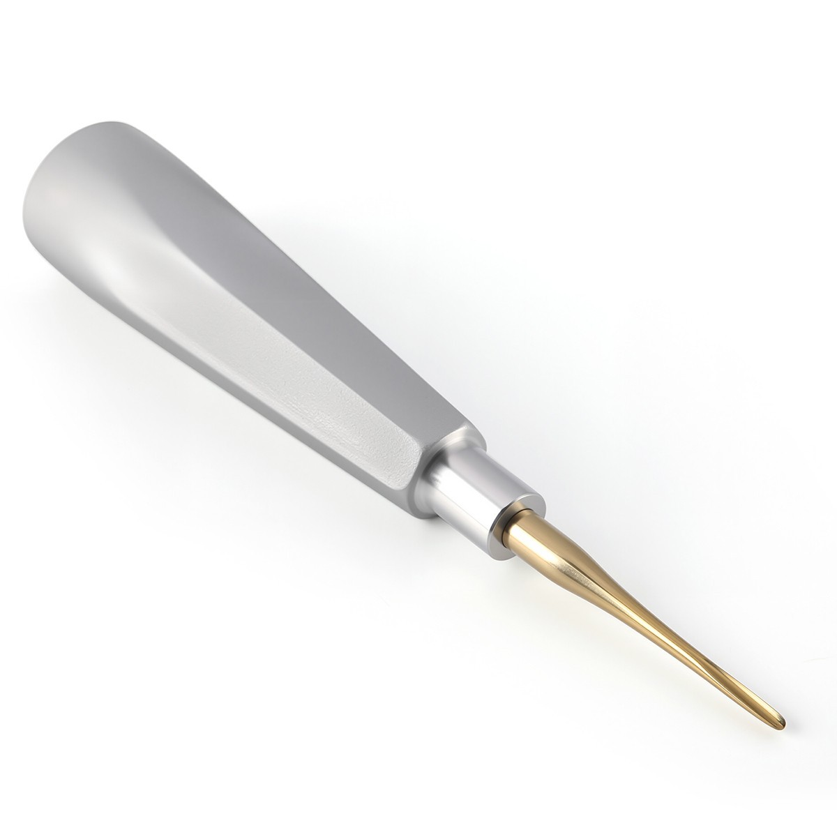 Dental Tooth Root Extracting Elevators Surgical Instrument Golden Head 7 Sizes