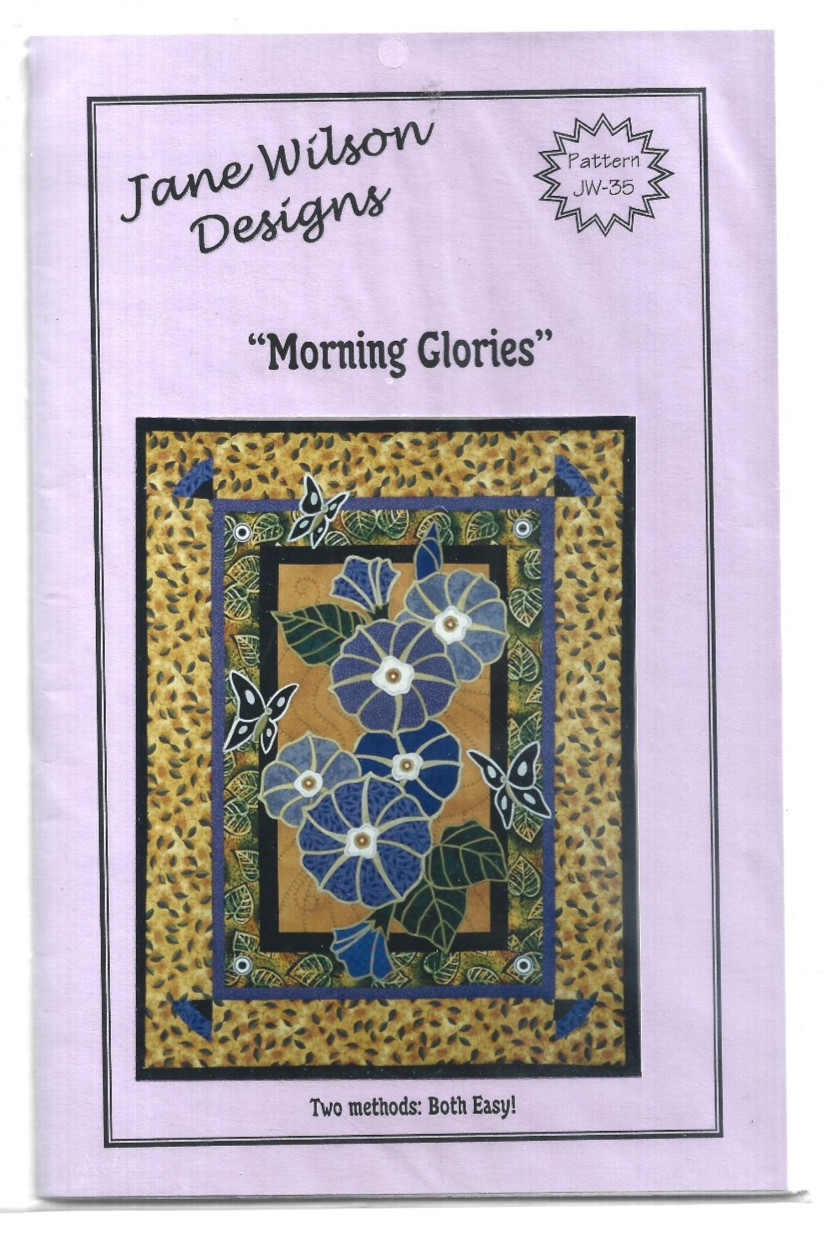 Morning Glories #JW-35 Wall Hanging 18" x 23-3/4" Pattern