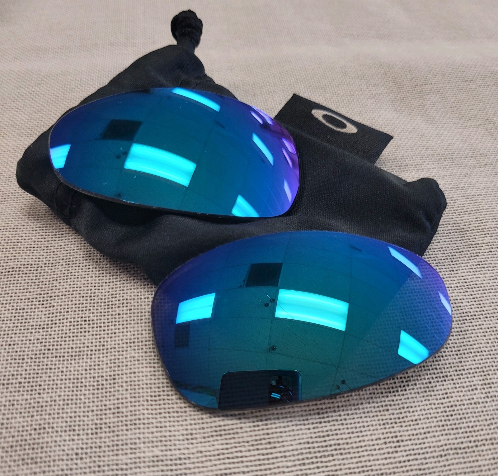 OAKLEY JULIET PRIZM SAPPHIRE POLARIZED LENSES AUTHENTIC REPLACEMENT CUSTOM CUT