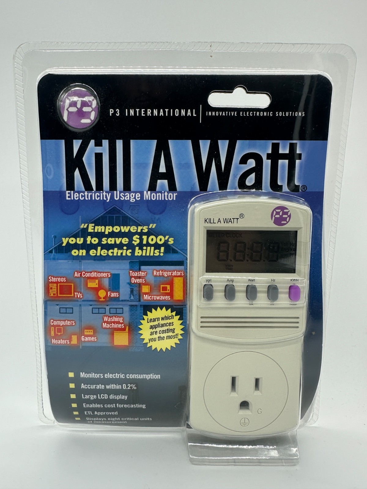 P3 International Kill A Watt Electricity Usage Monitor P4400.01
