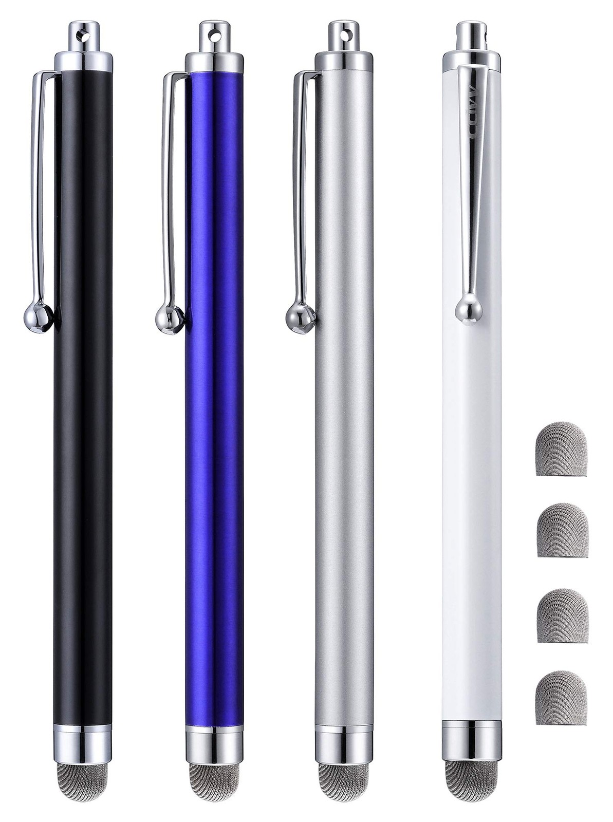Stylus, 4 Pcs 5.0 Inch Mesh Fiber Tip Stylus Pens for Touch inches-4pcs