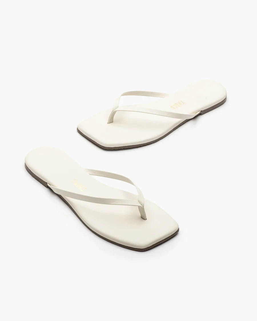 $75 TKEES Square Toe Lily | Cream | 8