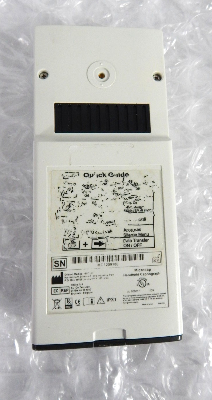 ORIDION MICROCAP HANDHELD CAPNOGRAPH S/N 850