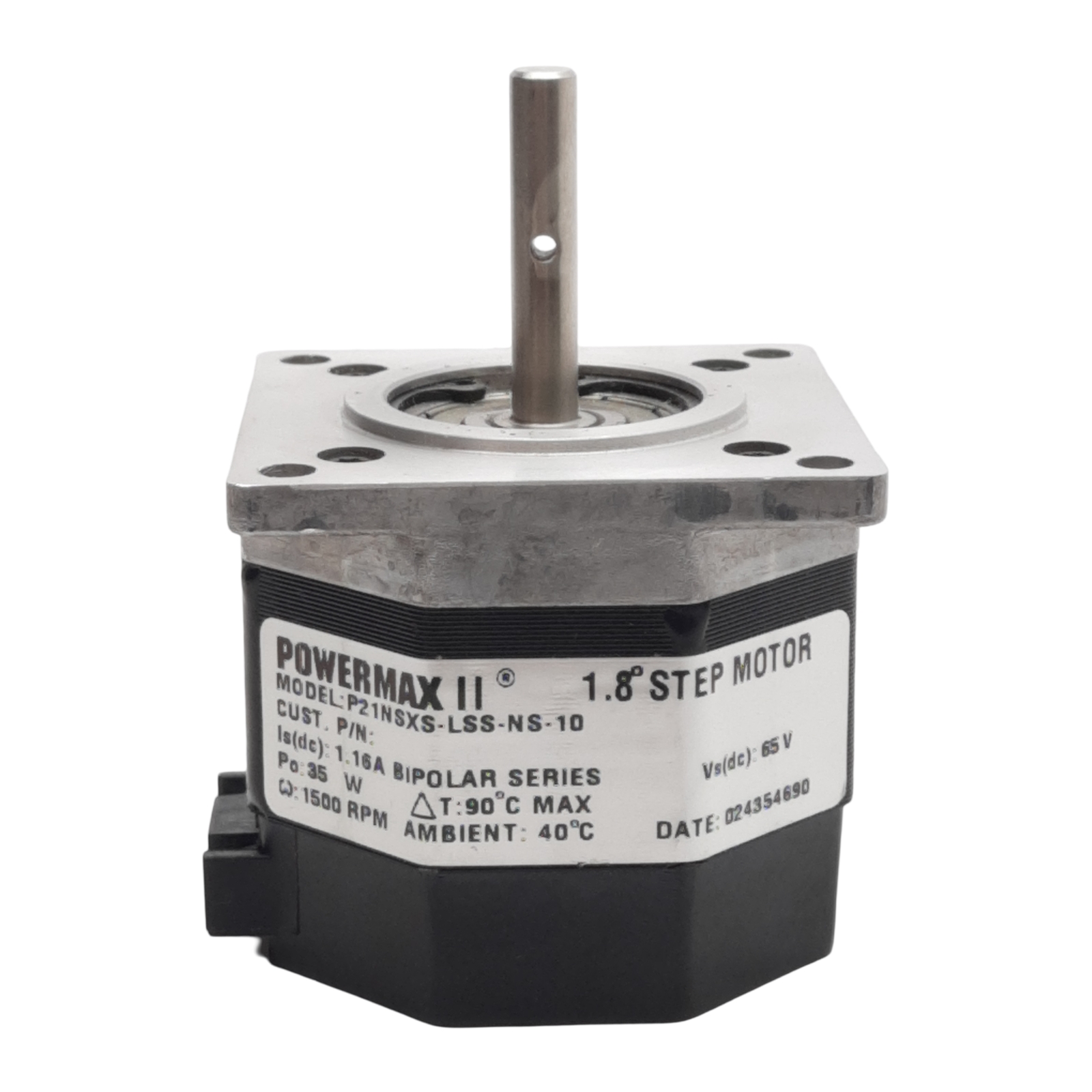 Kollmorgen P21NSXS-LSS-NS-10 Stepper Motor 1.8° 65VDC 1.16A 35W 1500RPM NEMA 23