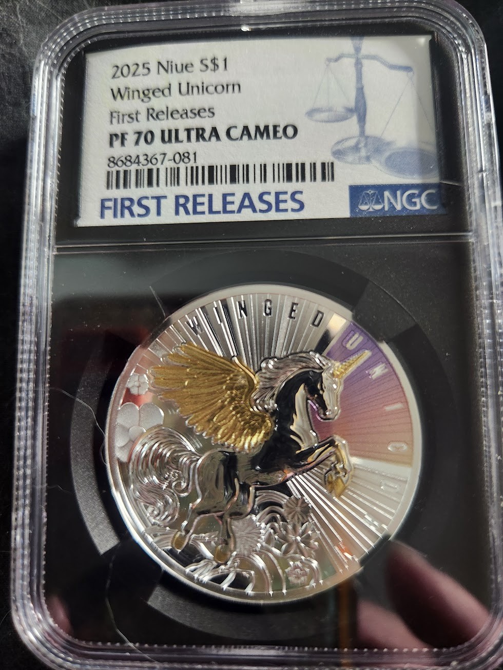 2025 Niue Winged Unicorn PF70 UC NGC 🦄 First Releases | Mintage 500 w/Box & COA