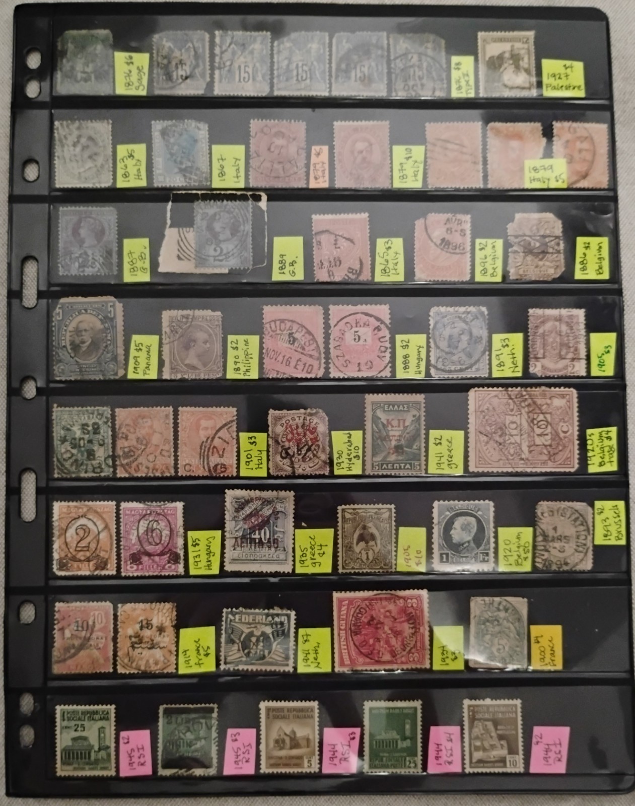 Estate US And Foreign Postage Stamp Collection Lot