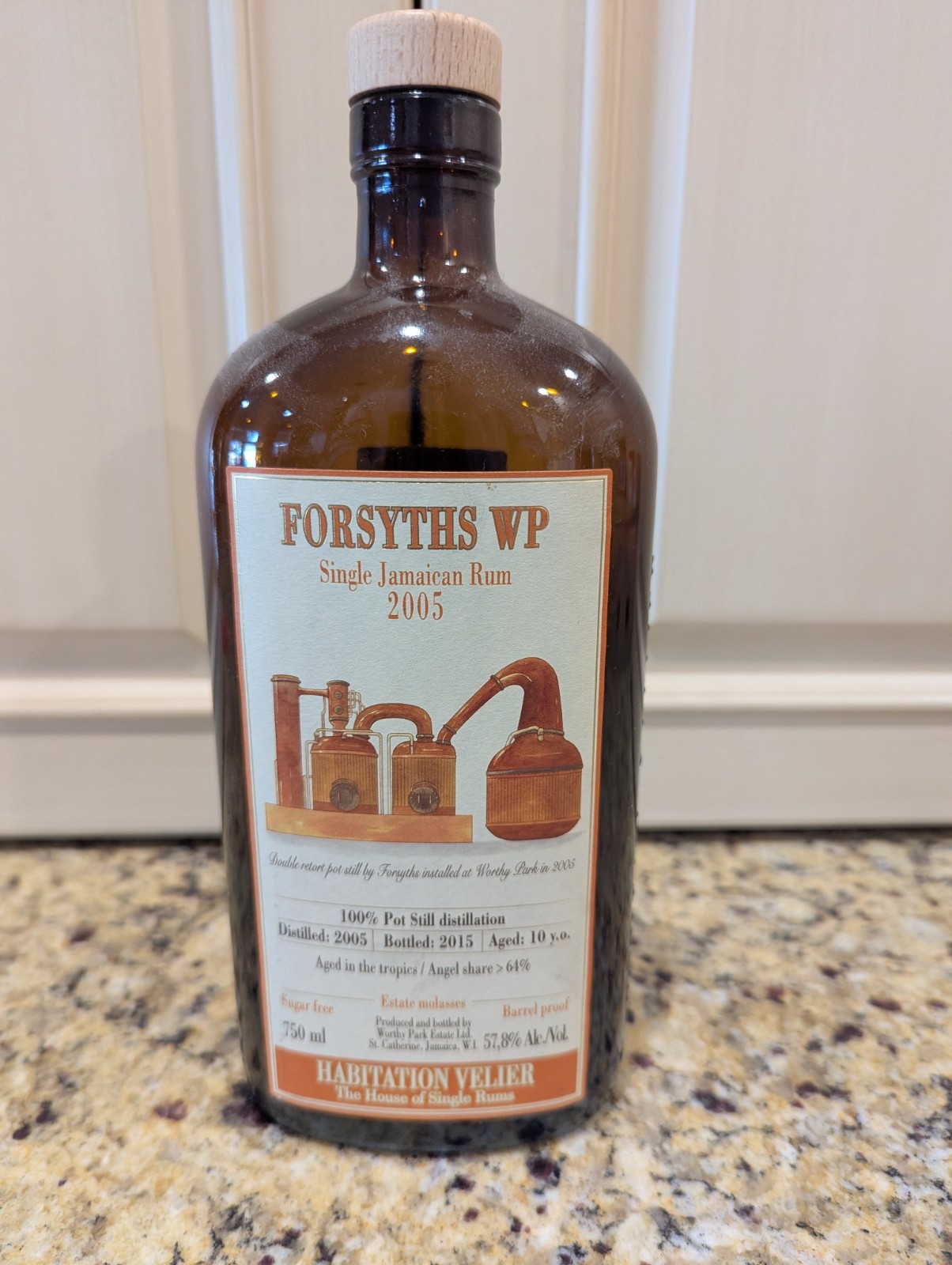 Habitation Velier Forsyths WP Single Jamaican Rum 2005 Liquor Bottle 750ml