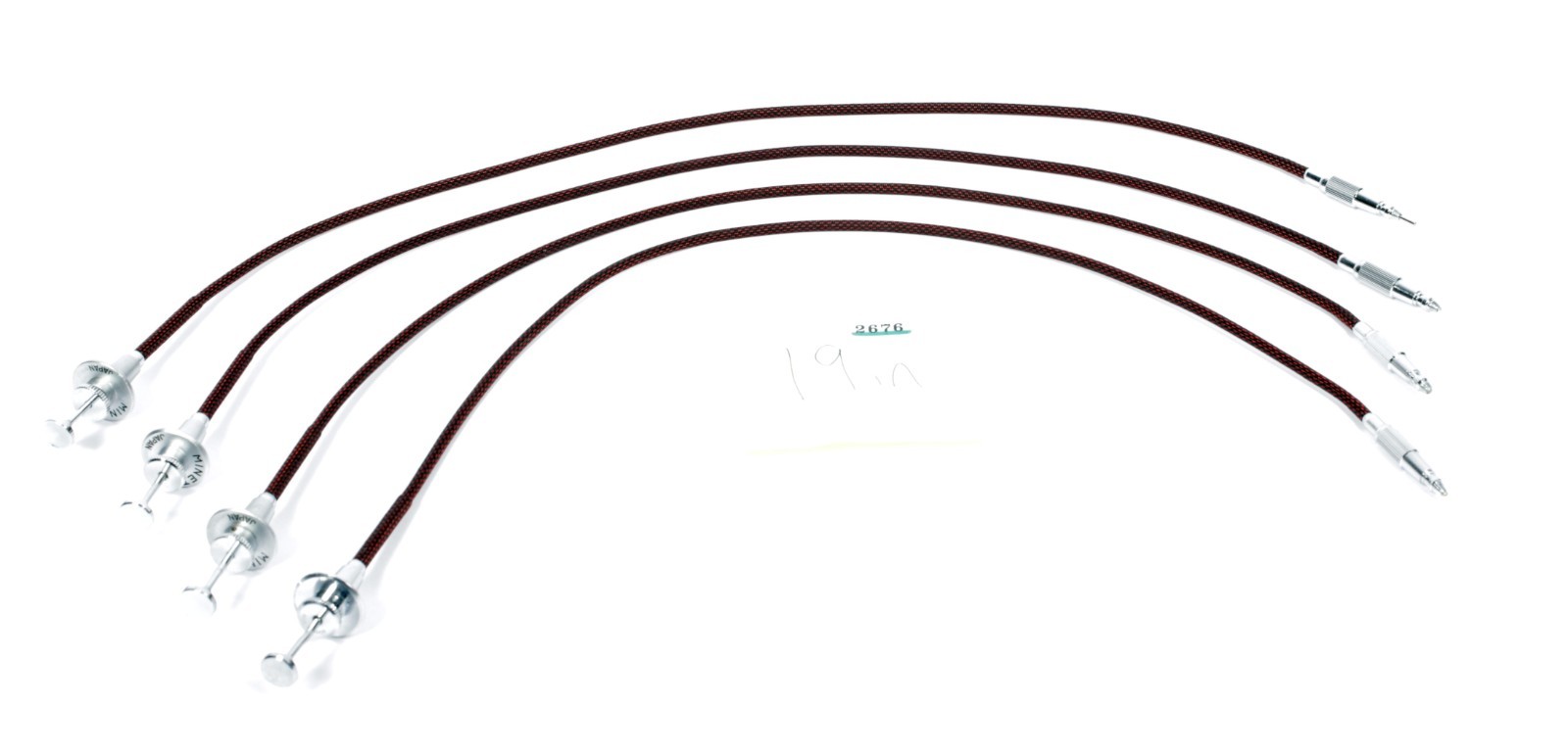 Japan made Minette braided fabric locking cable release 19"/50cm #2676