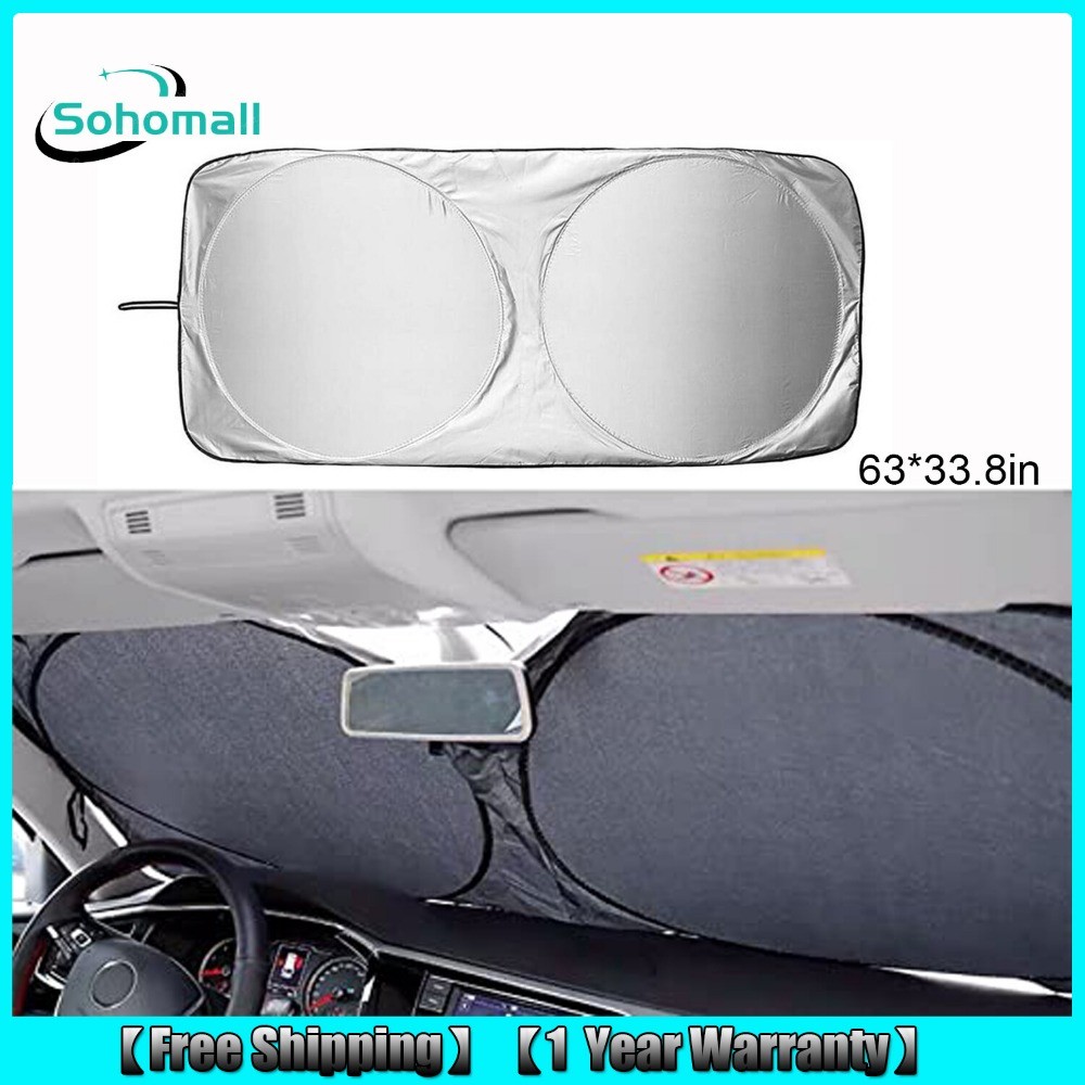 For Genesis Windshield Sun Visor Foldable Car Window Sunshade UV Sun Block Cover