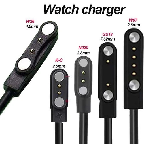 2-Pin Universal USB Data Charging Cable Magnetic Charger For Smart Watch 2.84mm
