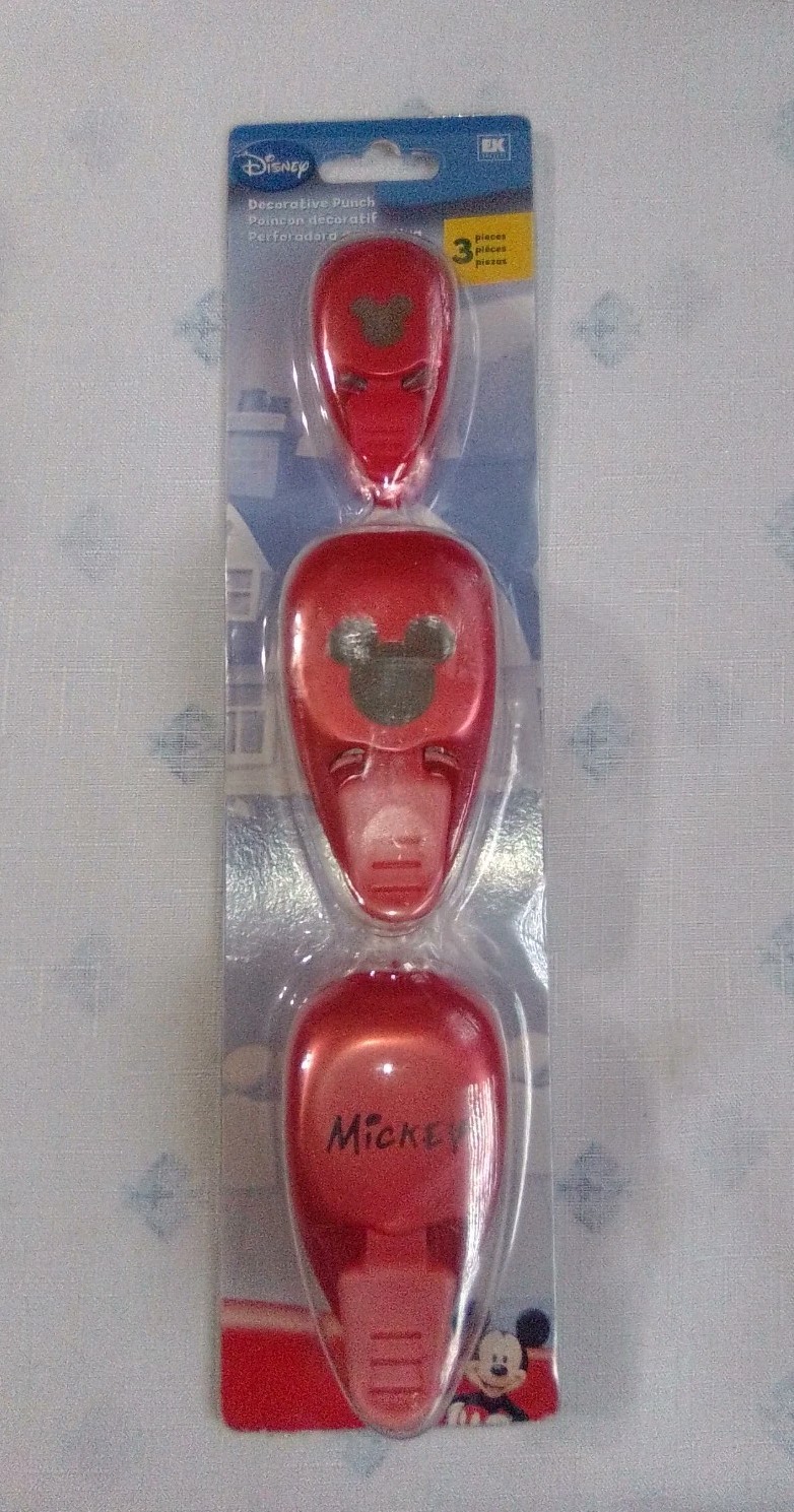 Disney Mickey Mouse 3pc Paper Punch Set Capture the Magic _ Scrapbooking Tool