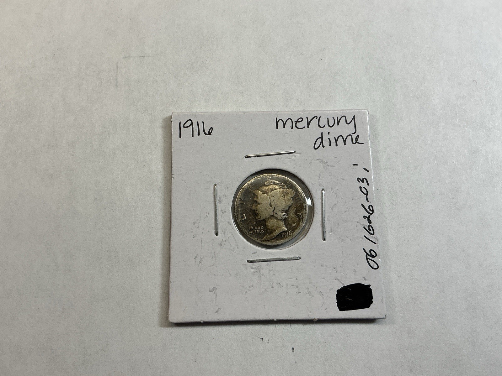1916 Mercury Silver Dime from Philadelphia Mint 061626 03i