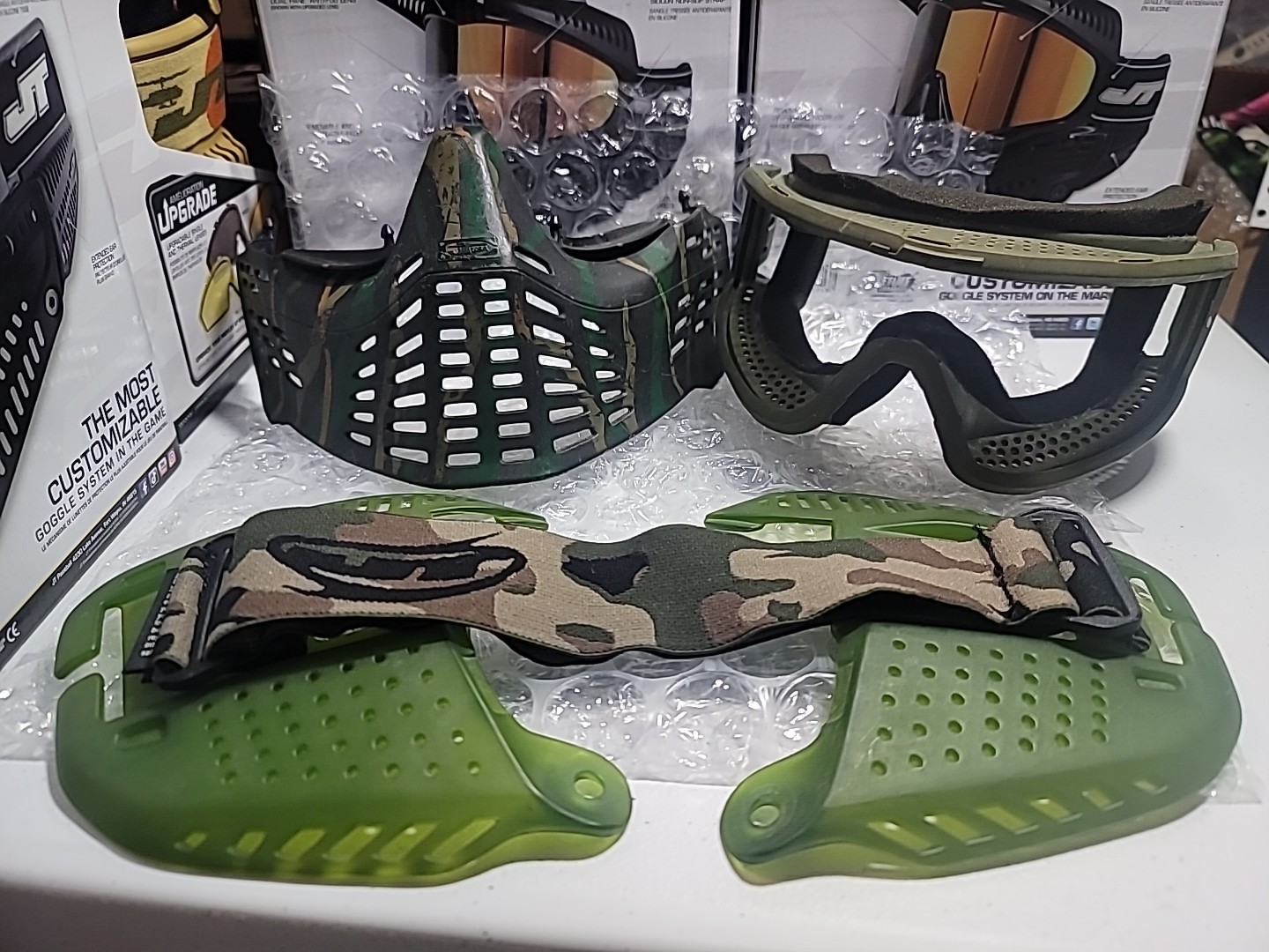 Og Jt Proflex OLIVE THIN FRAMES  With Extras  Jt Paintball