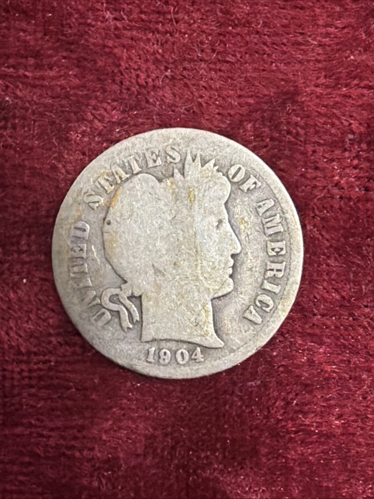 1904-S 25C Barber Dime SEMI-KEY DATE! Silver Coin