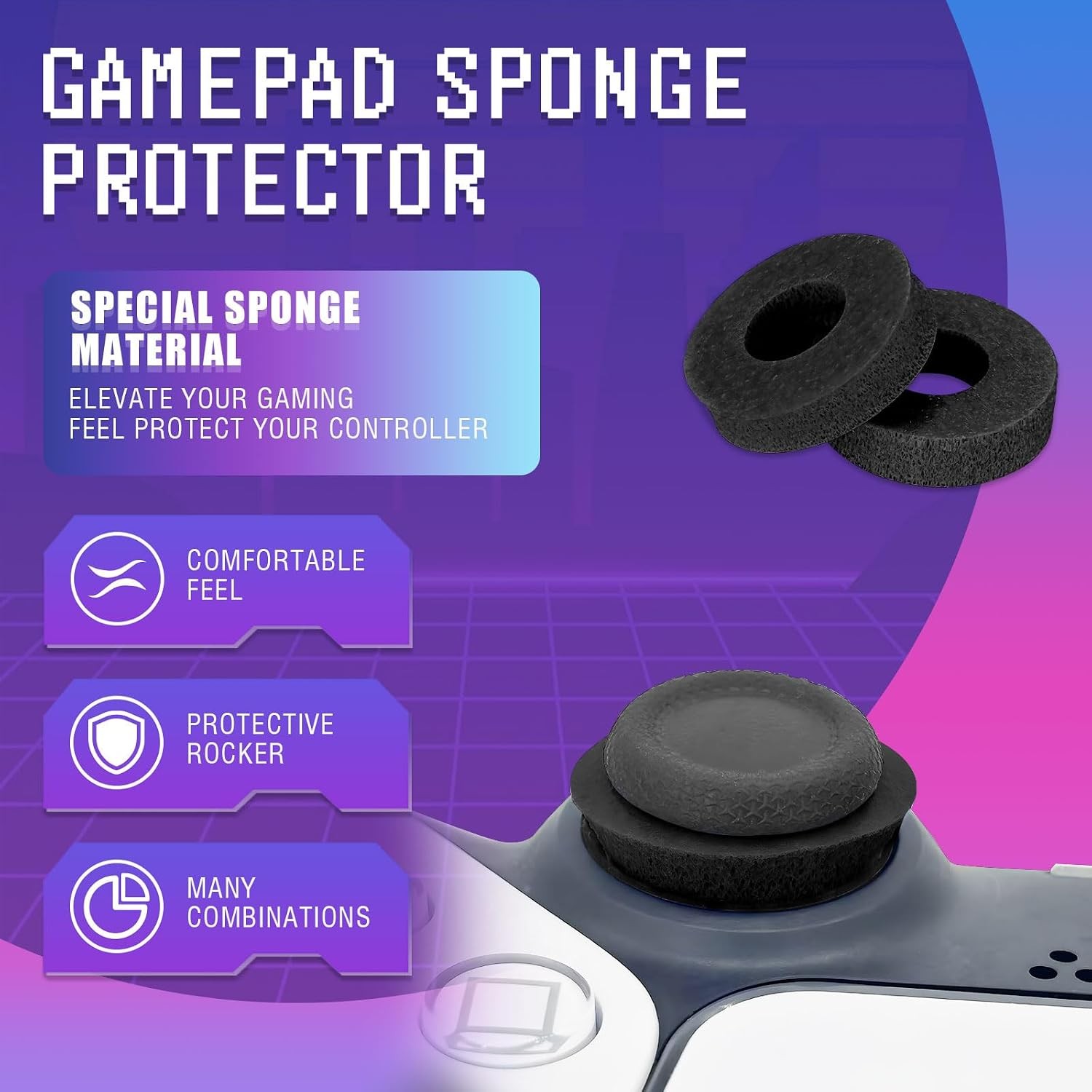 Precision Rings Aim Assist 8 Pack for PS5 PS4 Xbox Controller Accessories