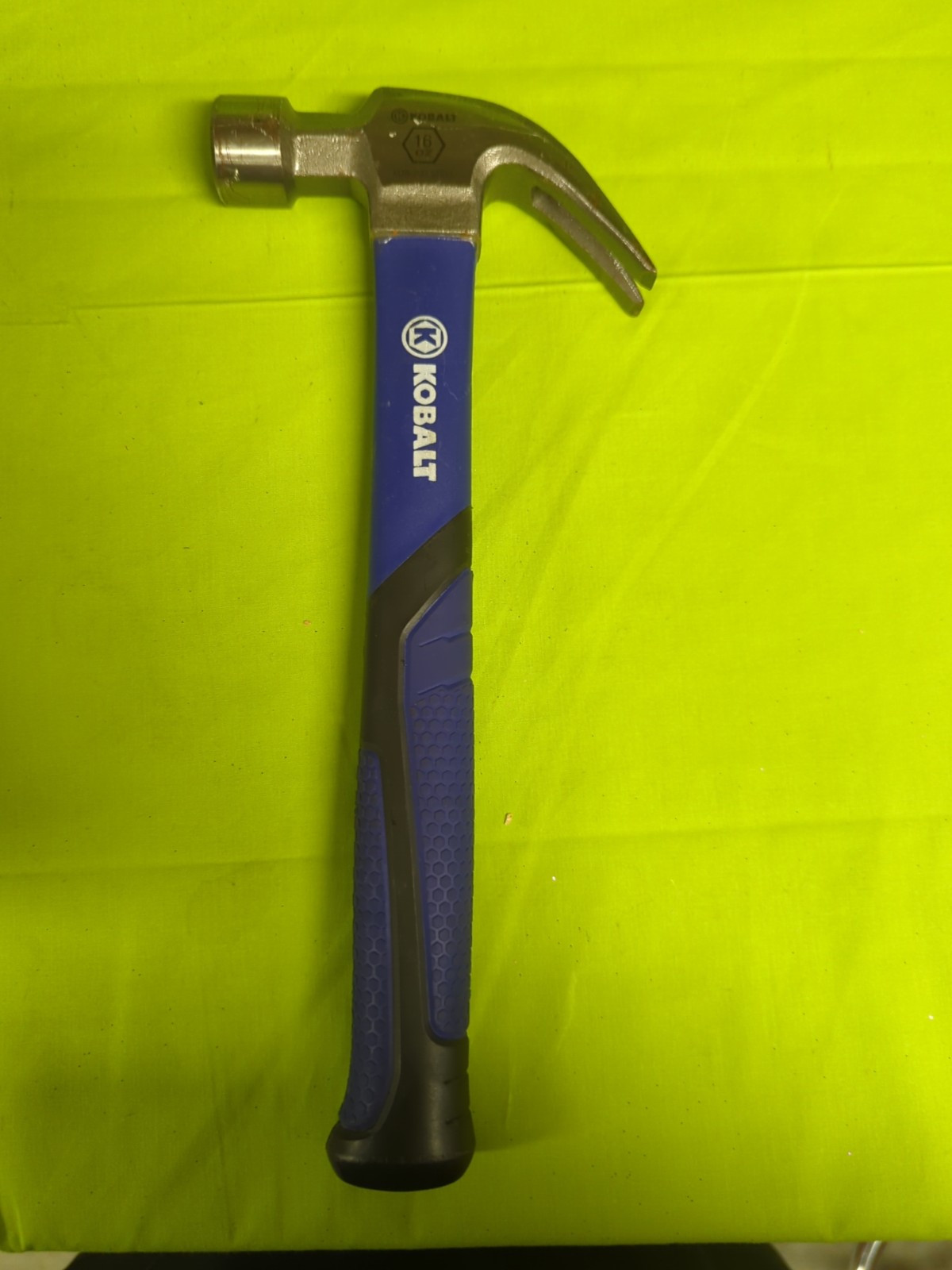 Kobalt 16oz  Fiberglass Curved Claw Hammer
