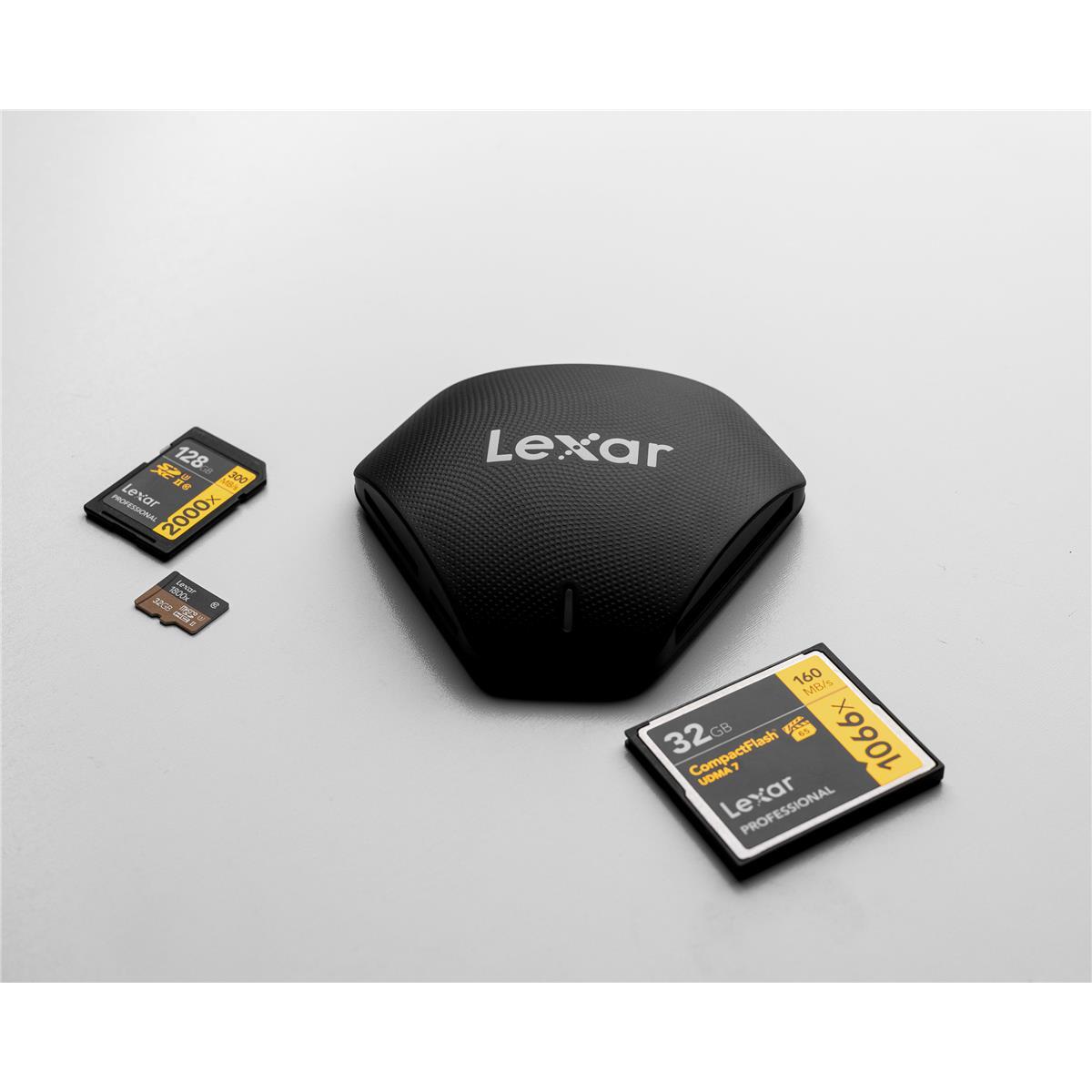 Lexar Professional Multi-Card 3-in-1 USB 3.0 Reader #LRW500URBNA