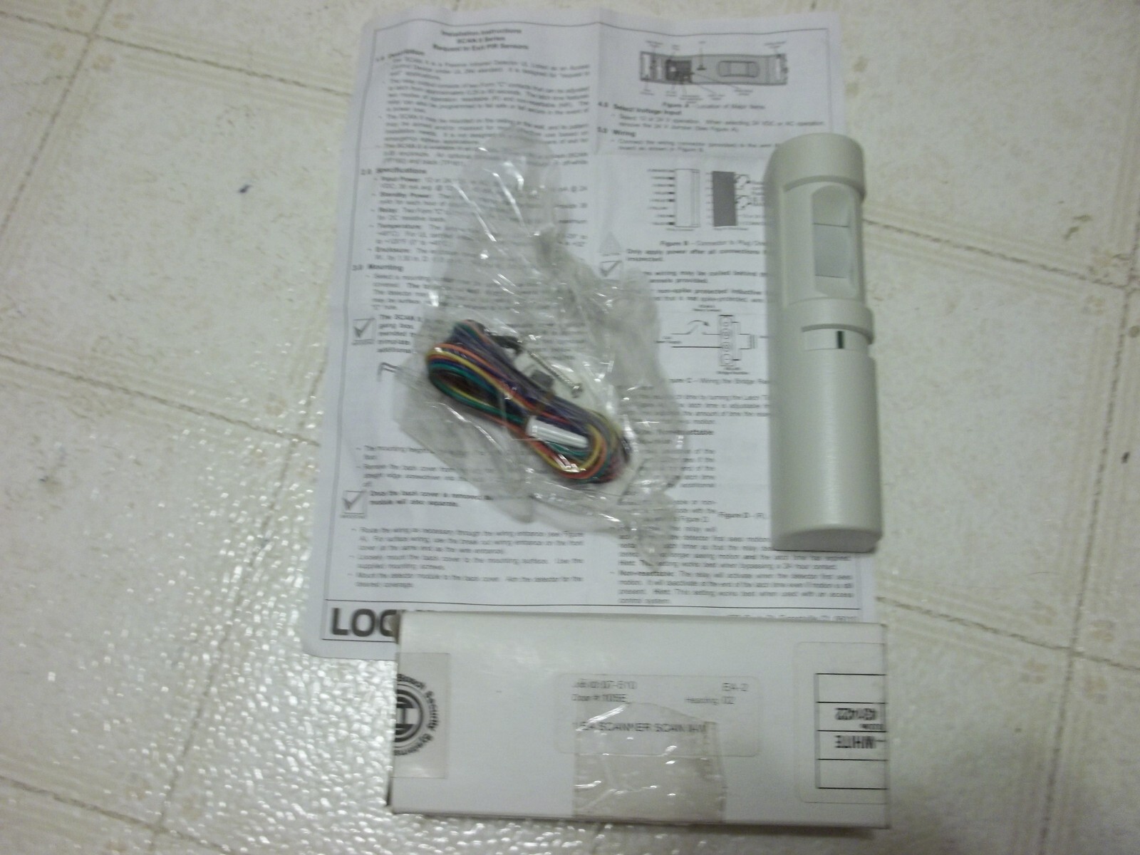 Locknetics PIR PASSIVE INFRARED Motion Sensor White. SCAN II - W. 12/24 DC