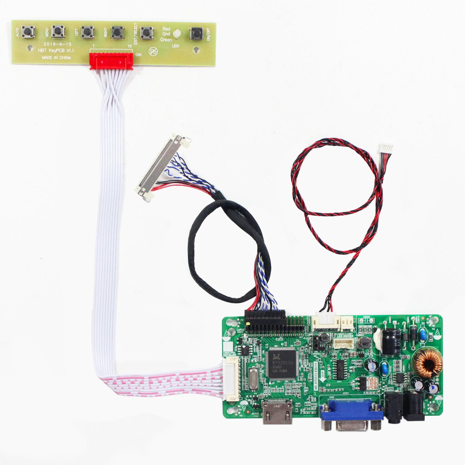 HDVGA LCD Controller Board For 18.5 in M185BGE M185XTN01.2 1366x768 LCD Panel