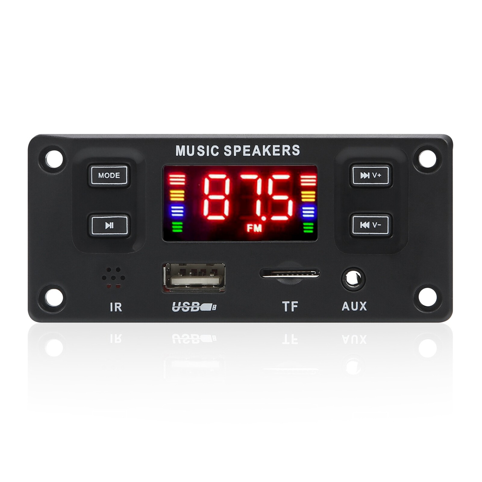 60W 2*30W Amplifier DC 12V MP3 Decoder Board Module Kit Bluetooth MP3 USB AUX FM