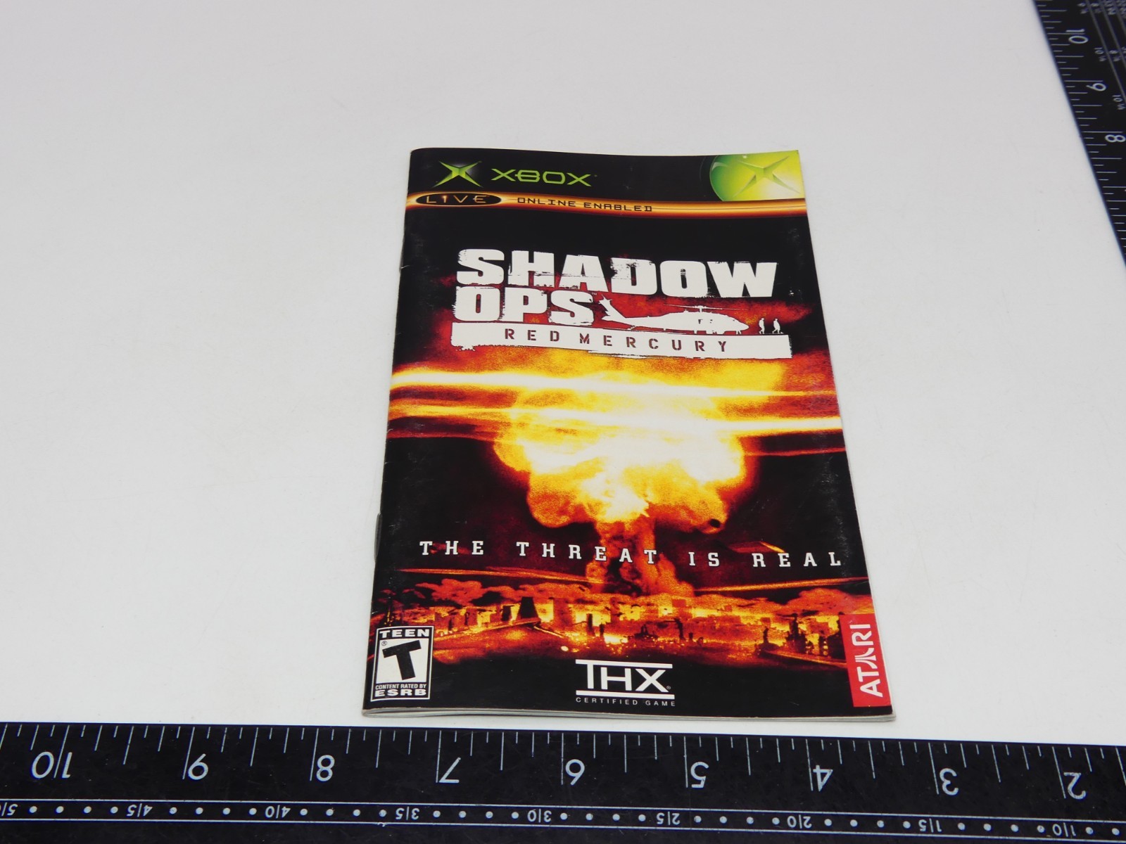 Authentic Shadow Ops Red Mercury Original Xbox Game Manual Only