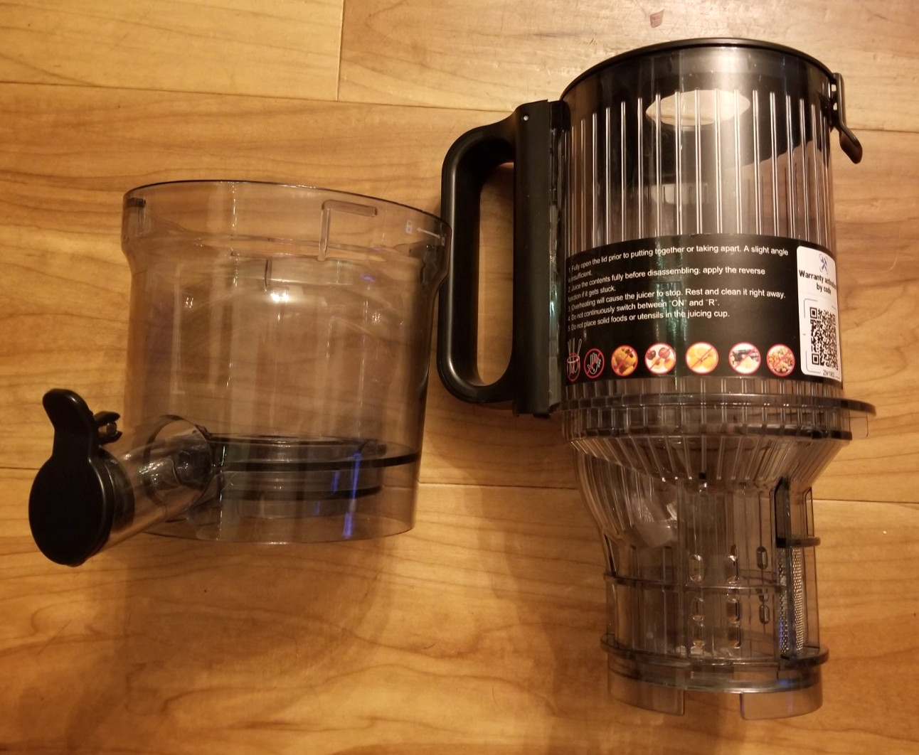 AMZCHEF Cold Press Juicer, 5.4" Juicer *PARTS ONLY, SEE PICTURES*