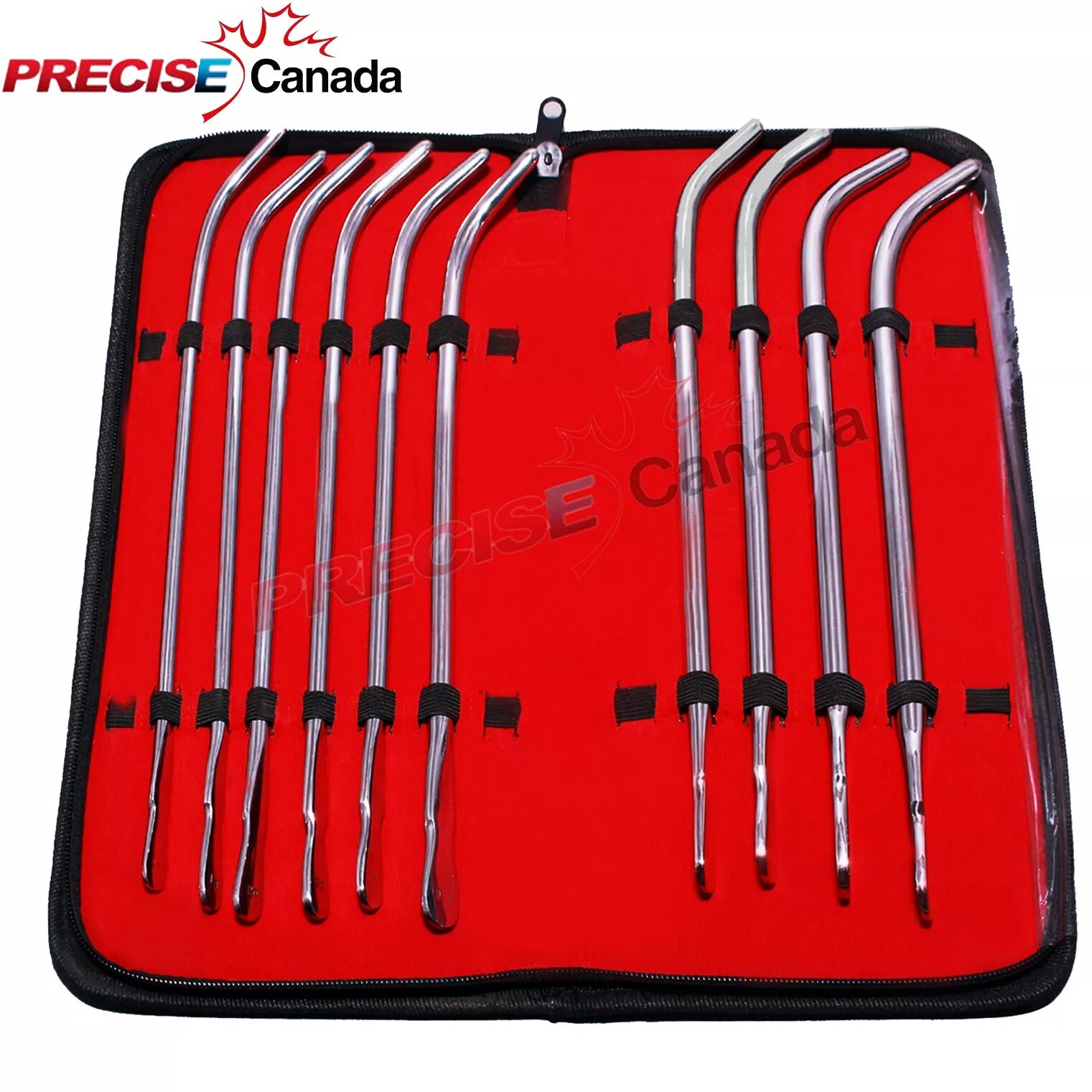 10 Pcs Pcs Van Buren Sound Dilators Set OB/GYN Surgical Instruments With Case