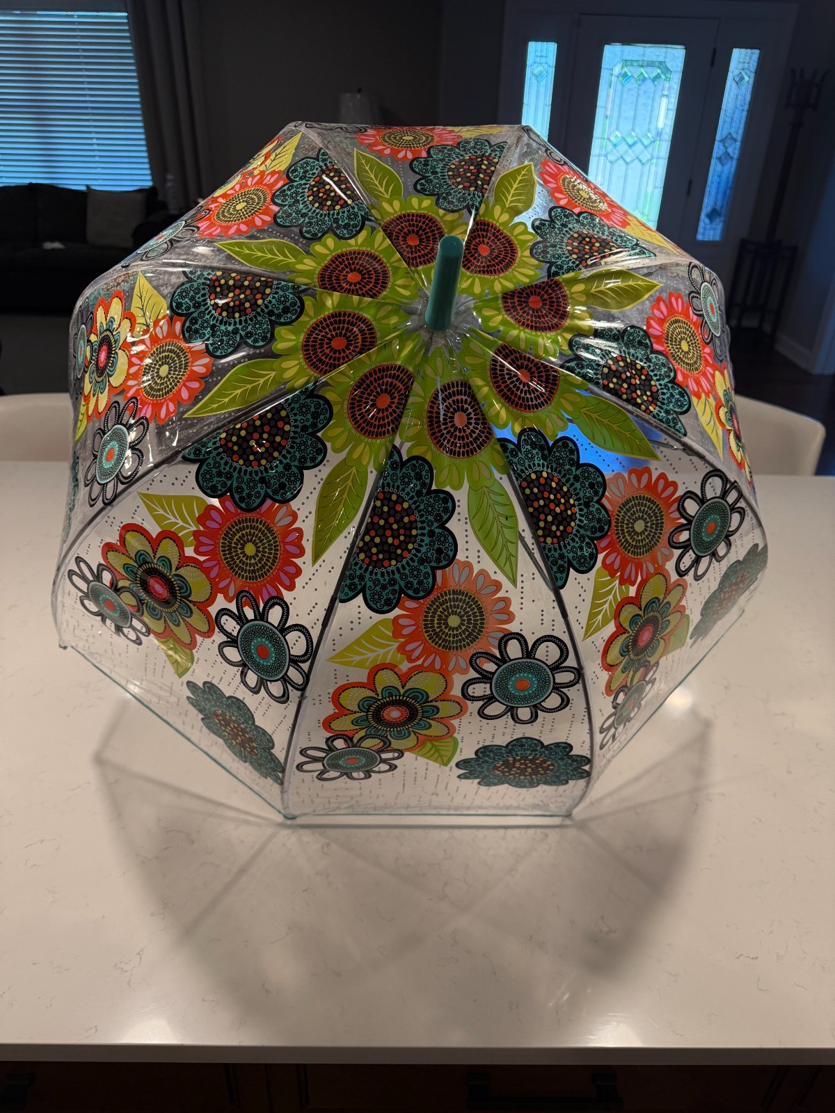 VERA BRADLEY FLOWER SHOWER BUBBLE UMBRELLA