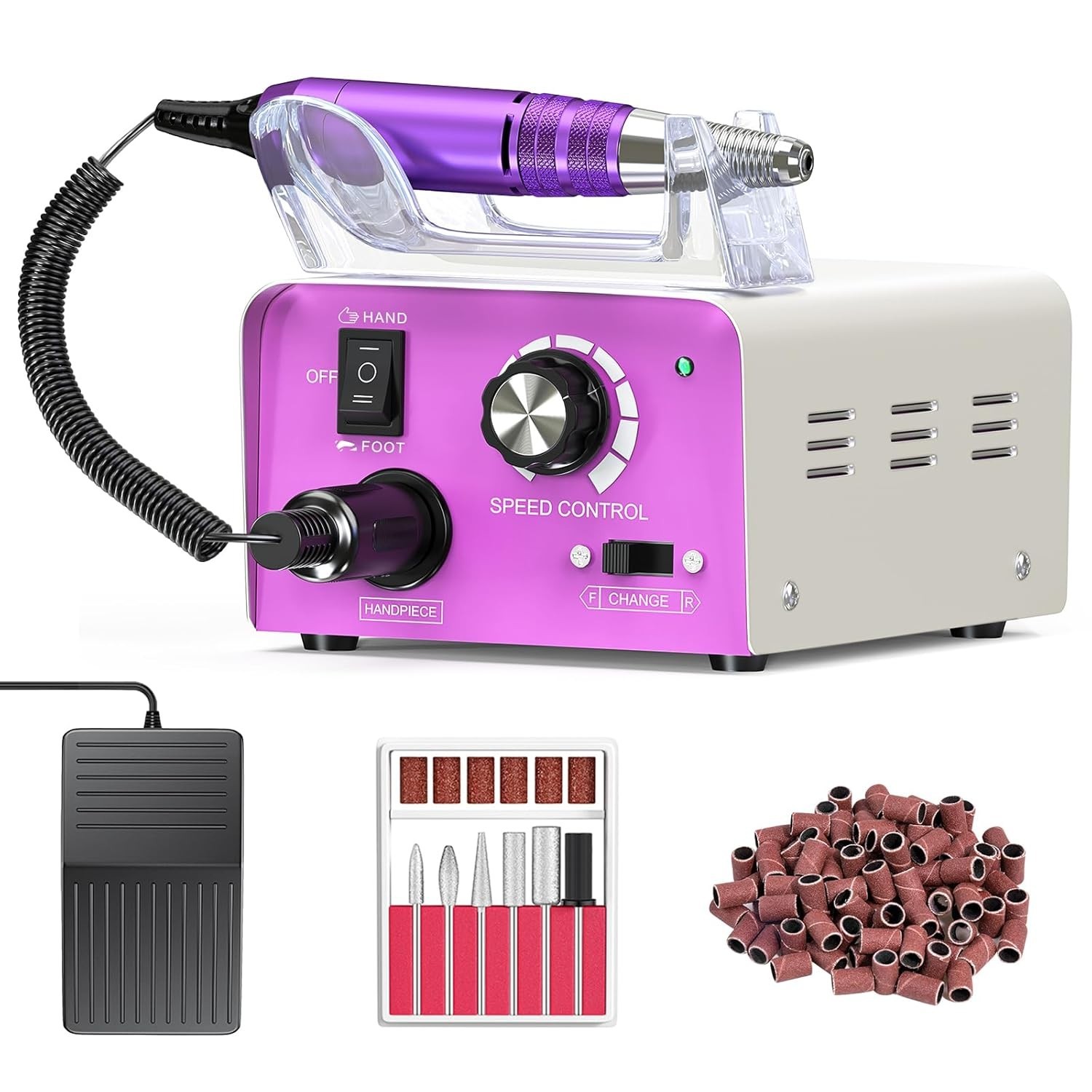 Electric Nail File - 35,000RPM Professional Efile Machine for Acrylic Gel Polish